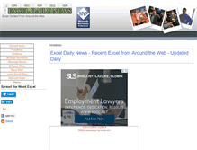 Tablet Screenshot of exceldailynews.com